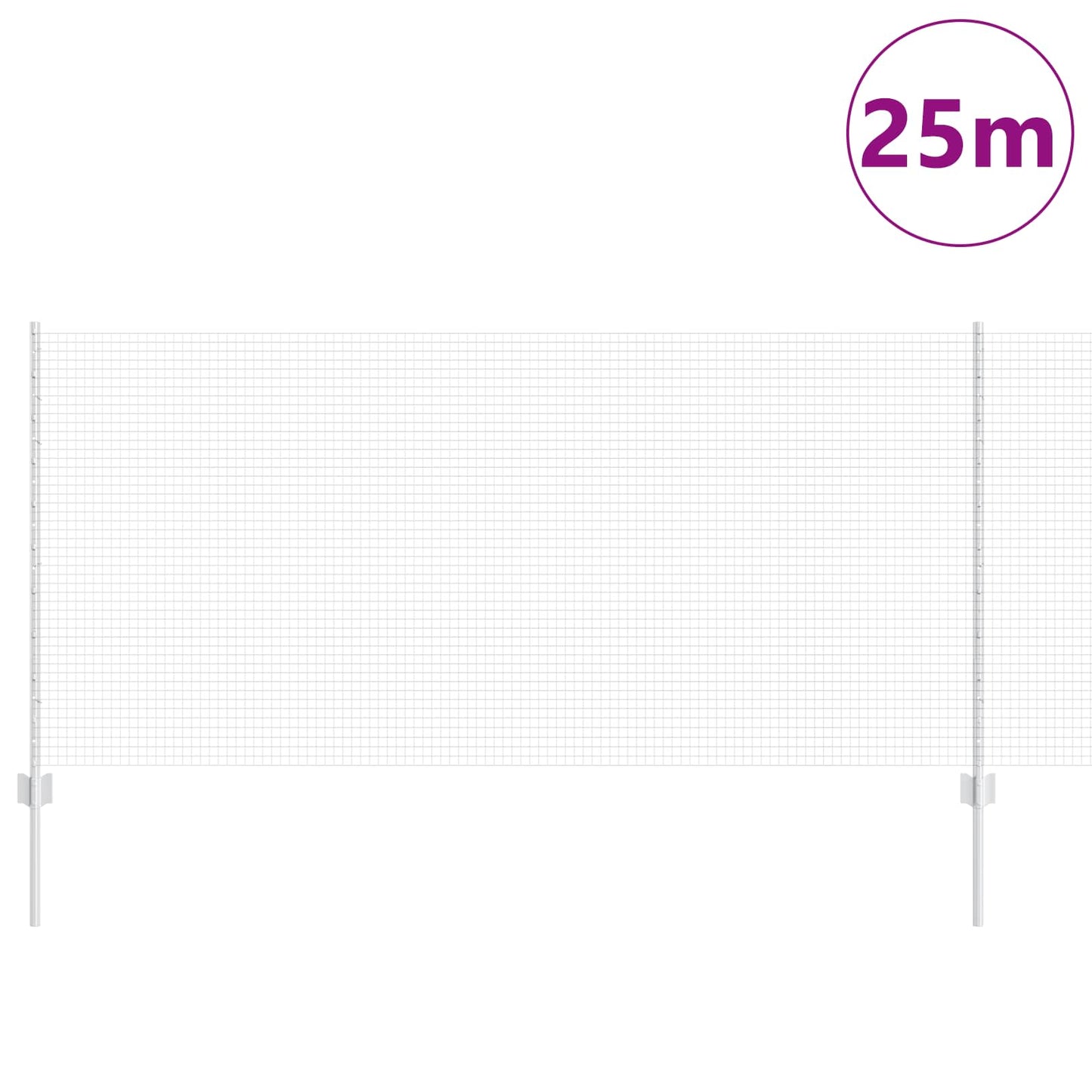 Fence with Post Silver