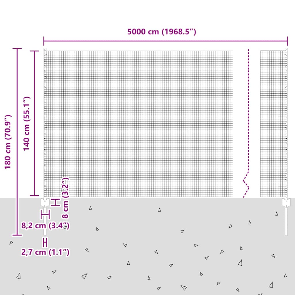 Fence with Post Silver