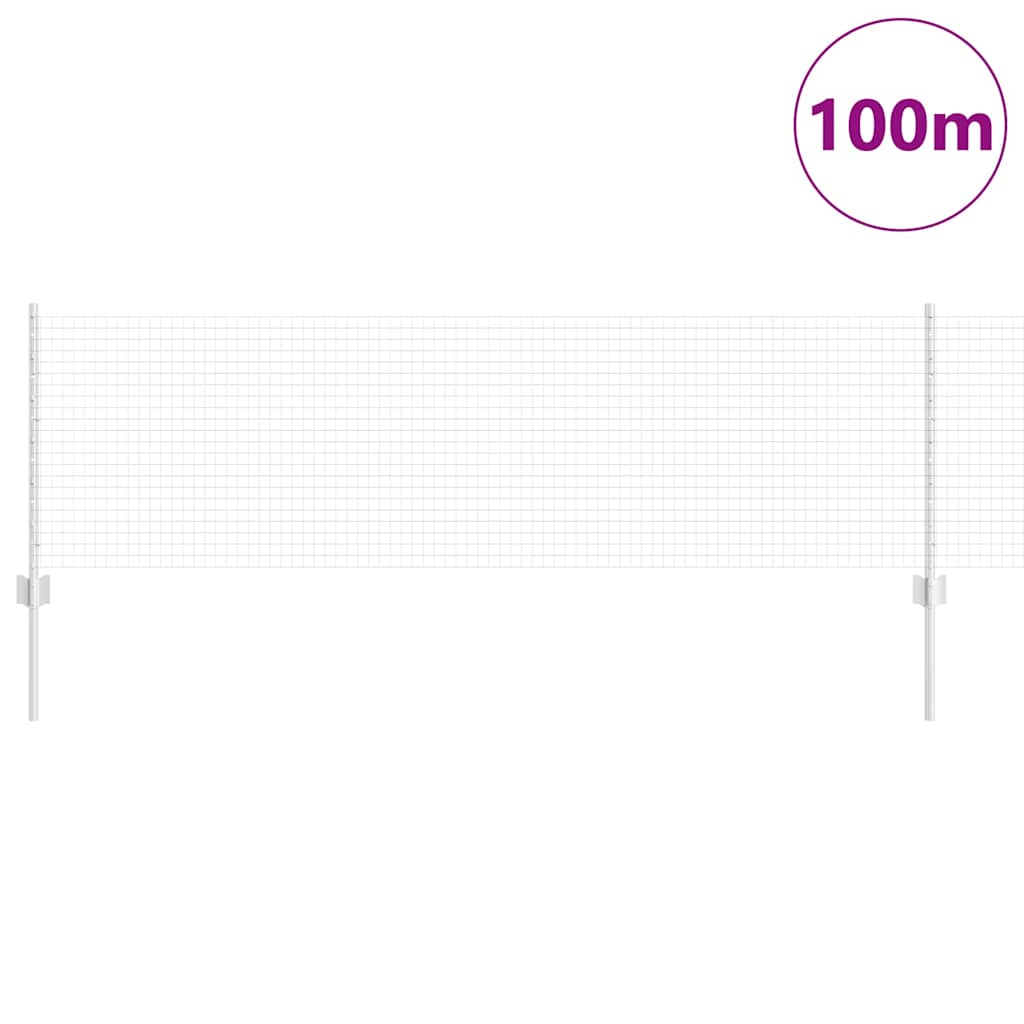 Welded Wire Fence with Post 100 x 0.6 m (W x H)