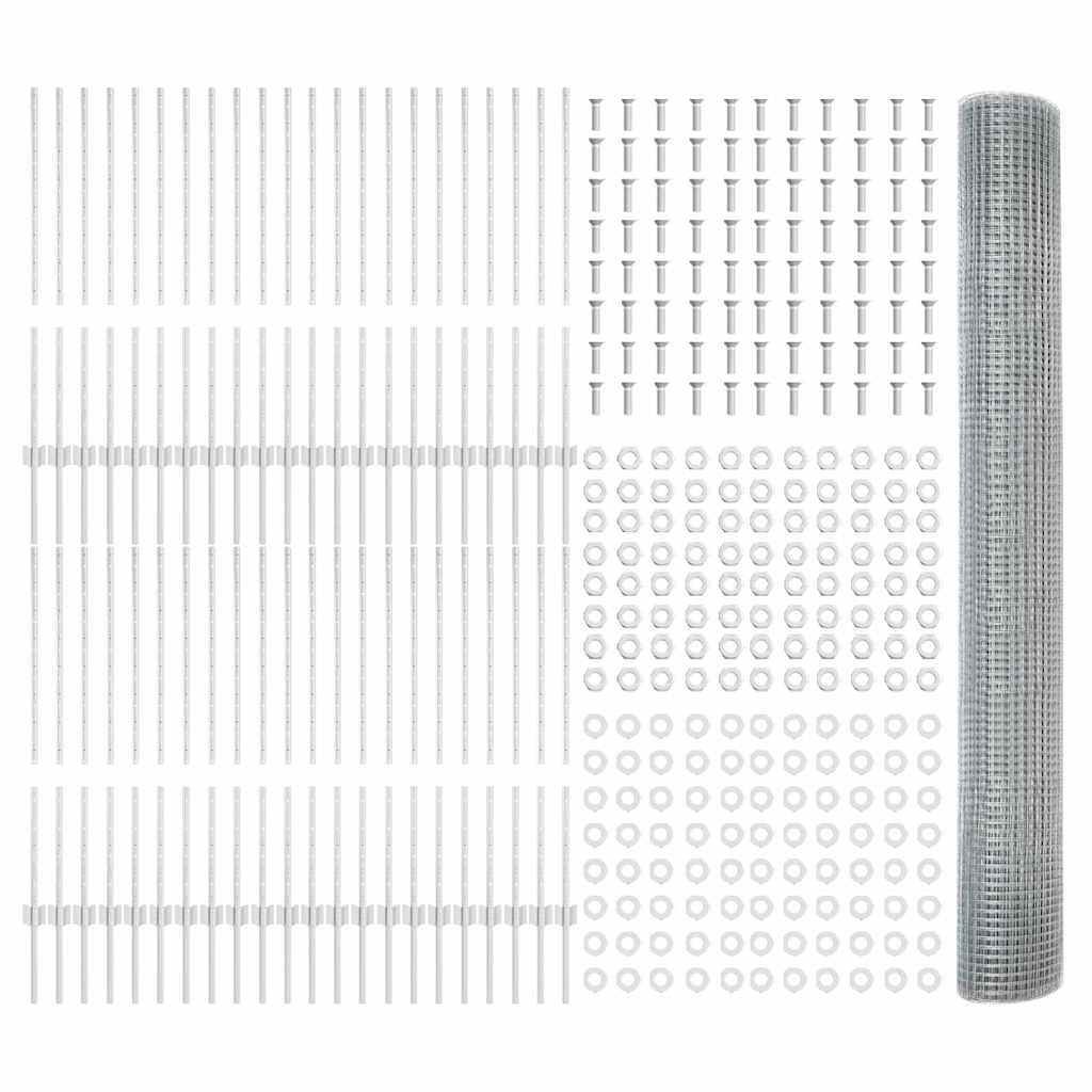 Welded Wire Fence with Post 100 x 1 m (W x H)