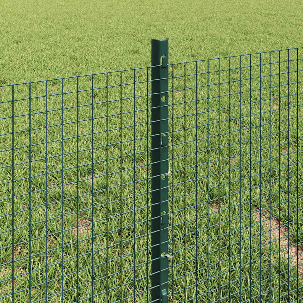 Welded Wire Fence with Post 10 x 0.4 m (W x H) PVC-Coated Steel
