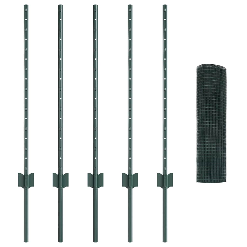 Fence with Post Green