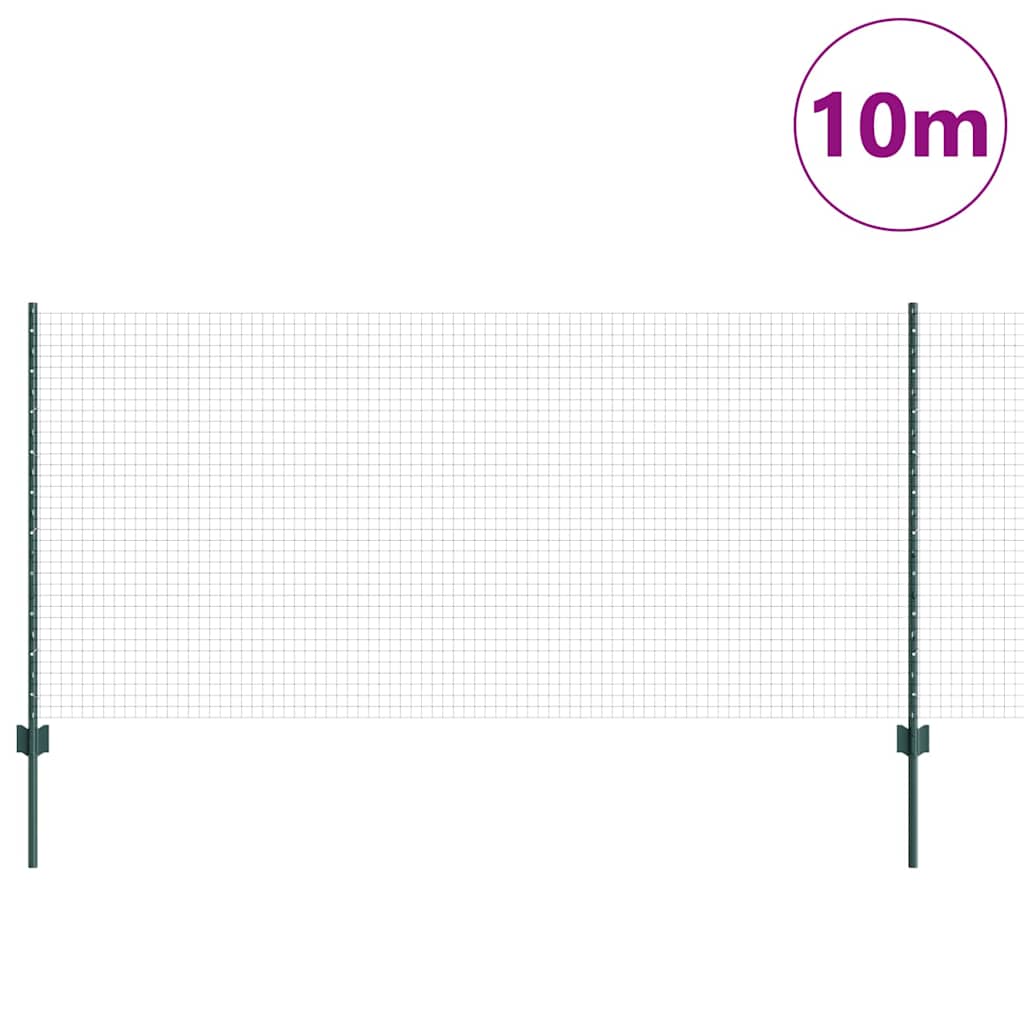 Welded Wire Fence with Post 10 x 1 m (W x H)