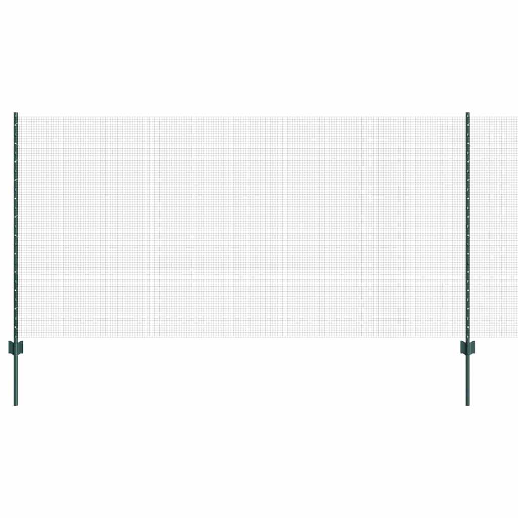 Welded Wire Fence with Post 10 x 1.2 m (W x H) PVC-Coated Steel