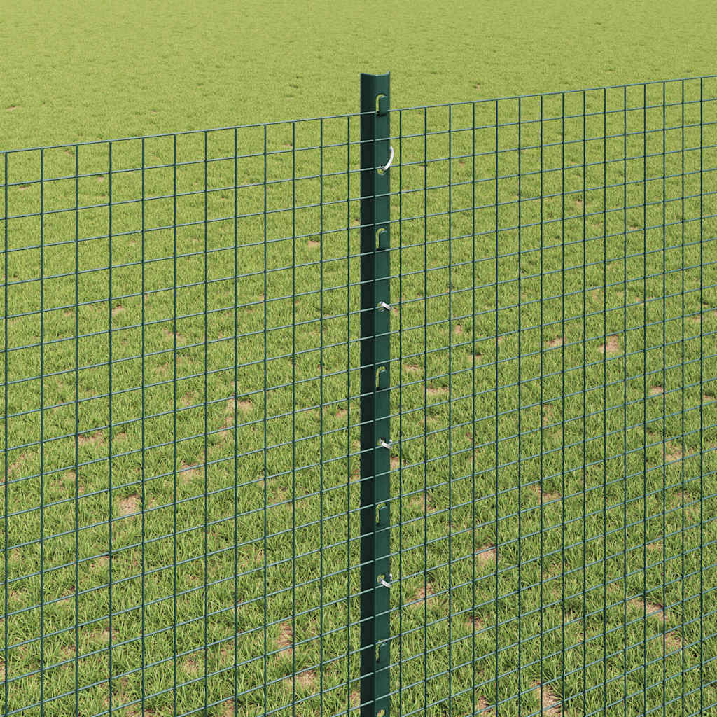 Welded Wire Fence with Post 10 x 1.4 m (W x H) PVC-Coated Steel