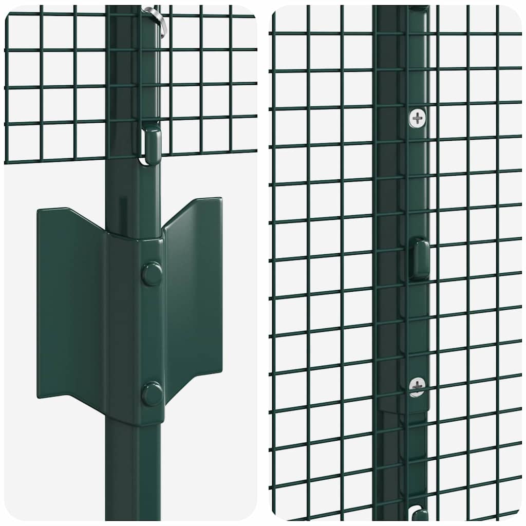 Fence with Post Green