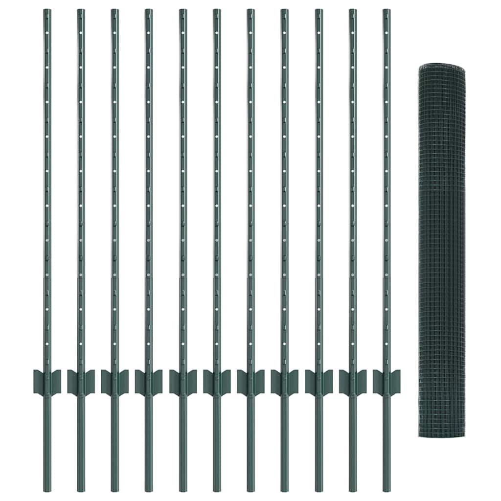 Welded Wire Fence with Post 25 x 1 m (W x H)