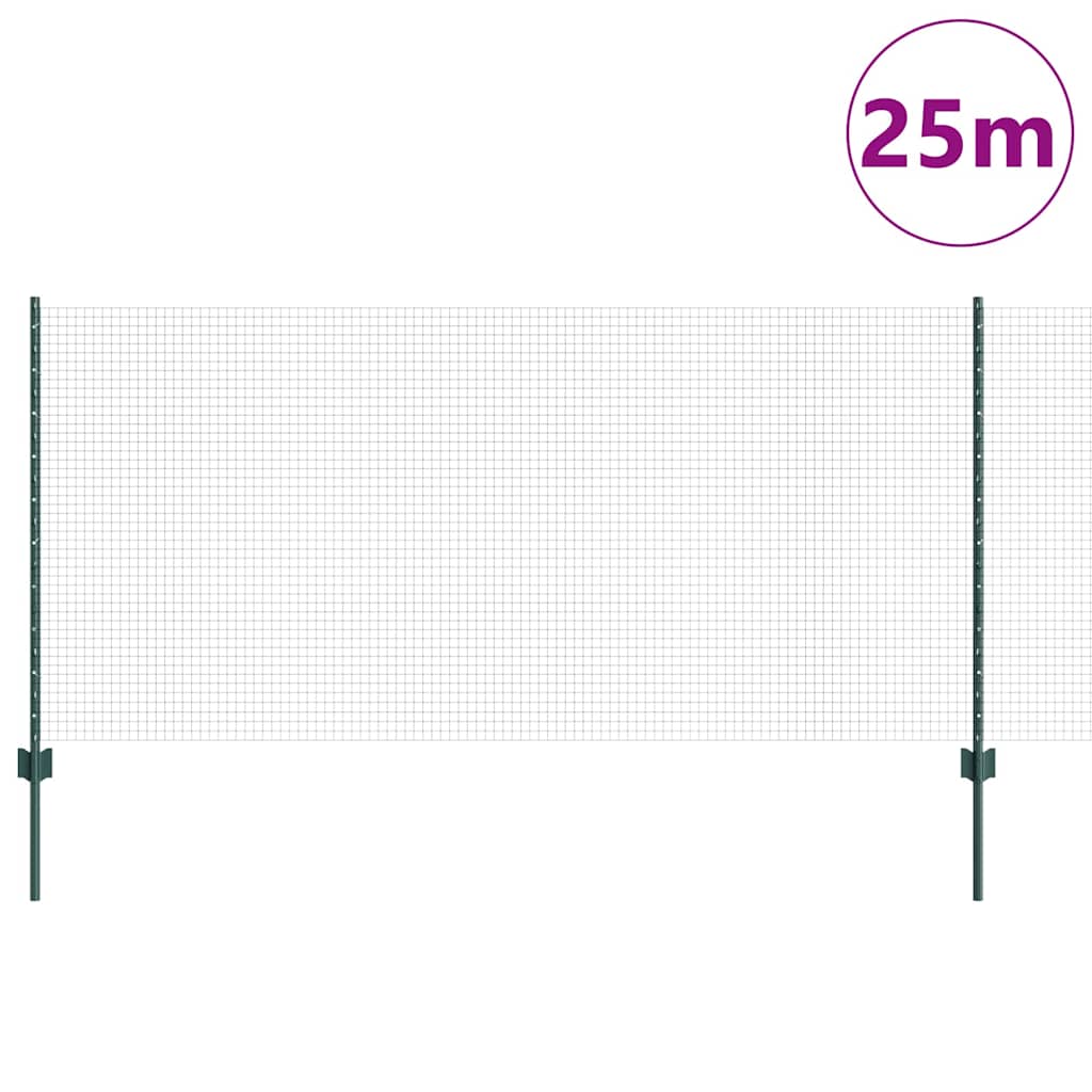 Fence with Post Green