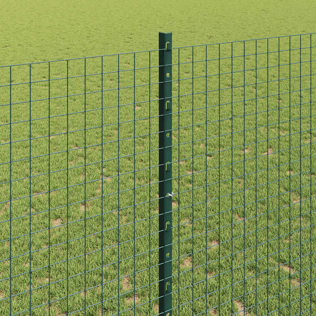 Welded Wire Fence with Post 25 x 1.4 m (W x H) PVC-Coated Steel