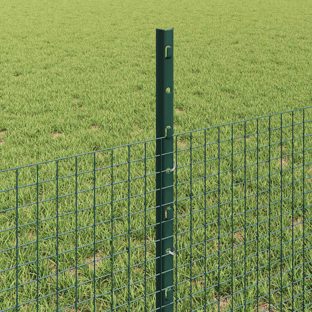 Welded Wire Fence with Post 50 x 0.5 m (W x H) PVC-Coated Steel