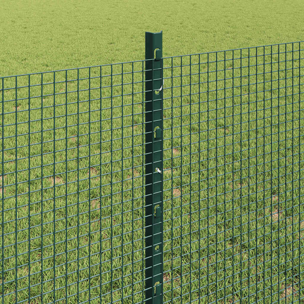 Welded Wire Fence with Post 50 x 0.8 m (W x H) PVC-Coated Steel