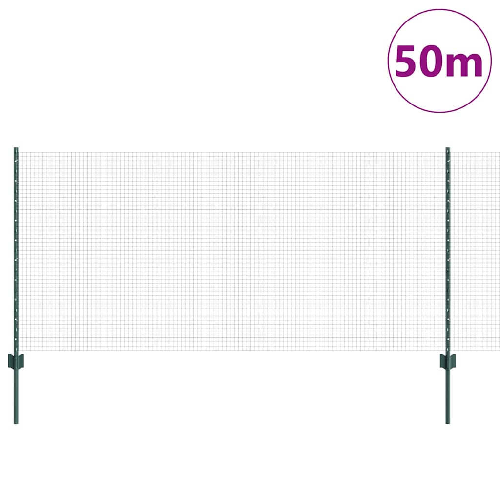 Fence with Post Green