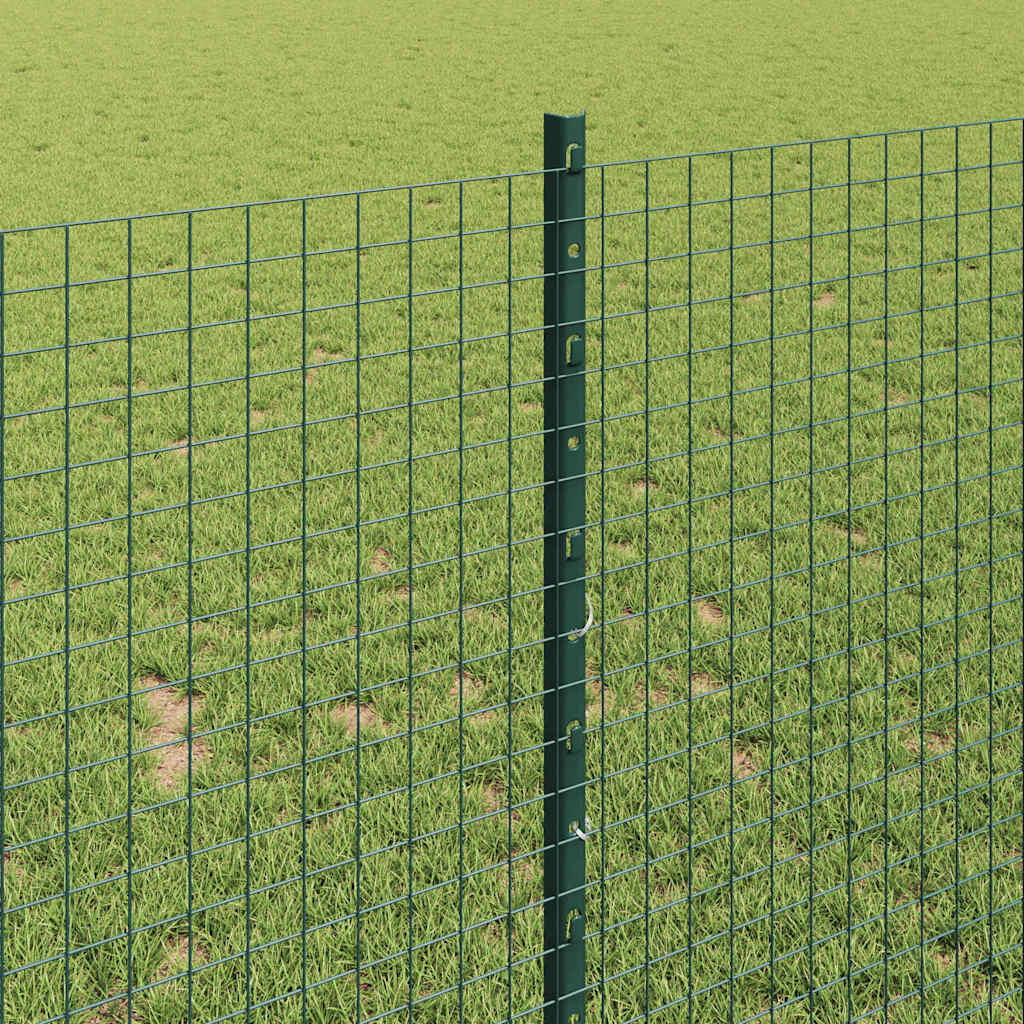 Welded Wire Fence with Post 50 x 1 m (W x H) PVC-Coated Steel