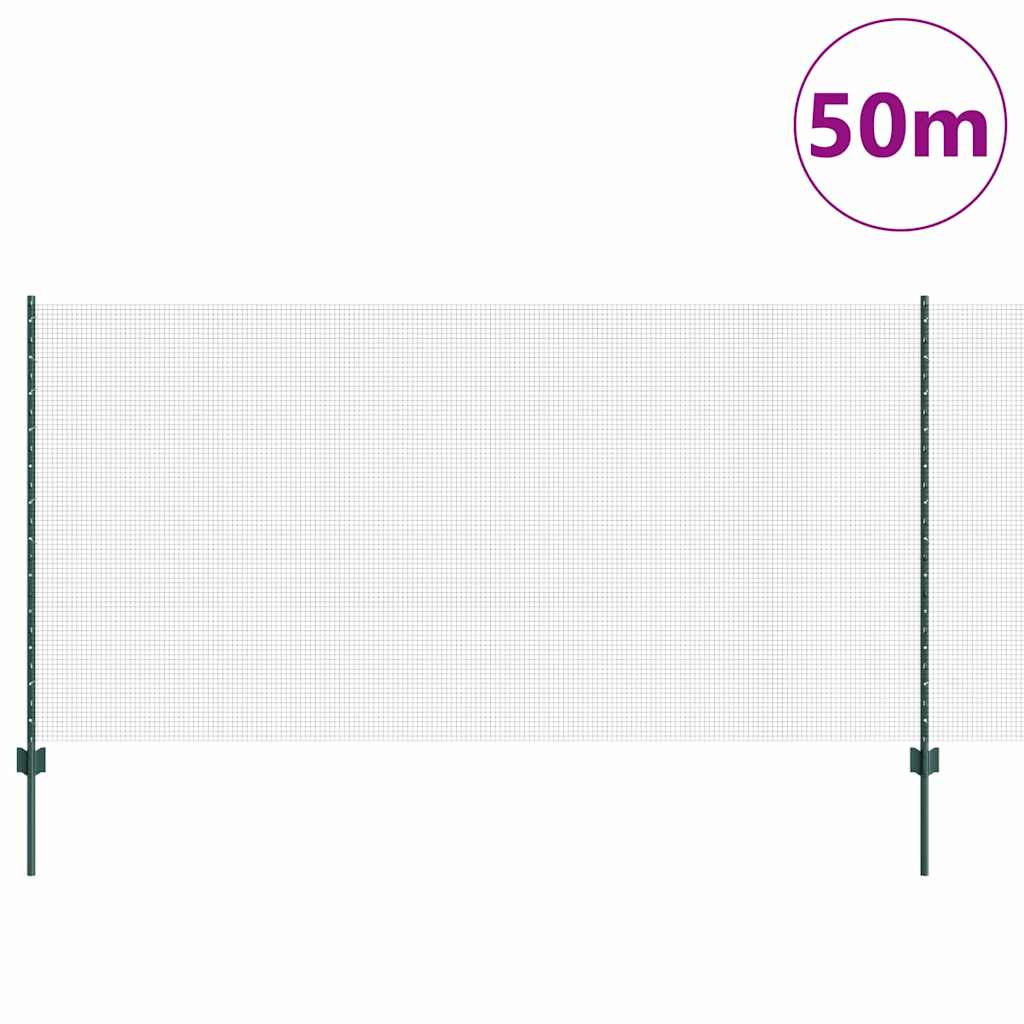 Fence with Post Green