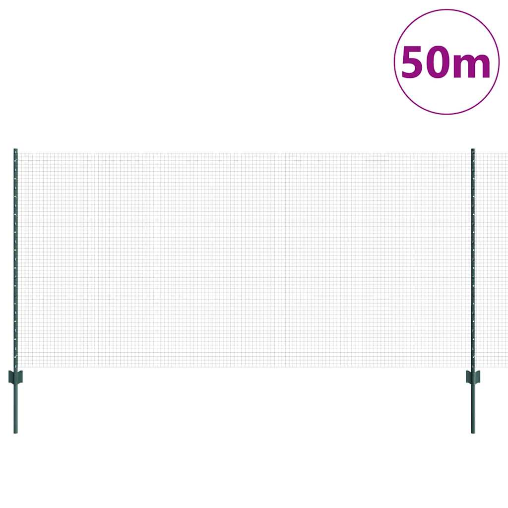 Fence with Post Green