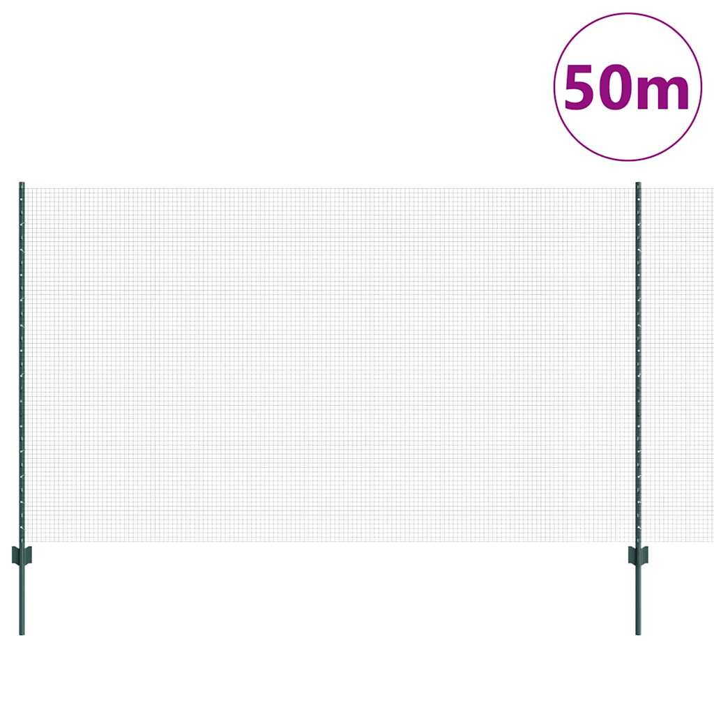 Fence with Post Green