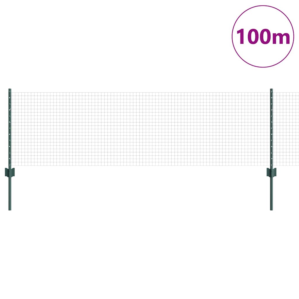 Fence with Post Green