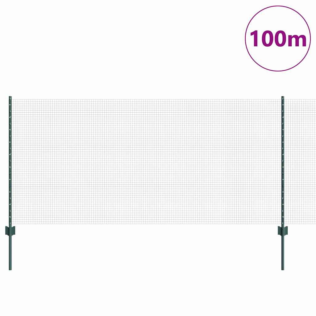 Fence with Post Green