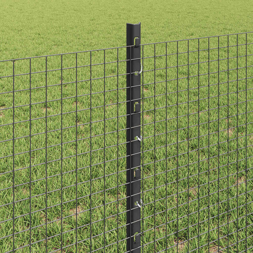Fence with Post Grey