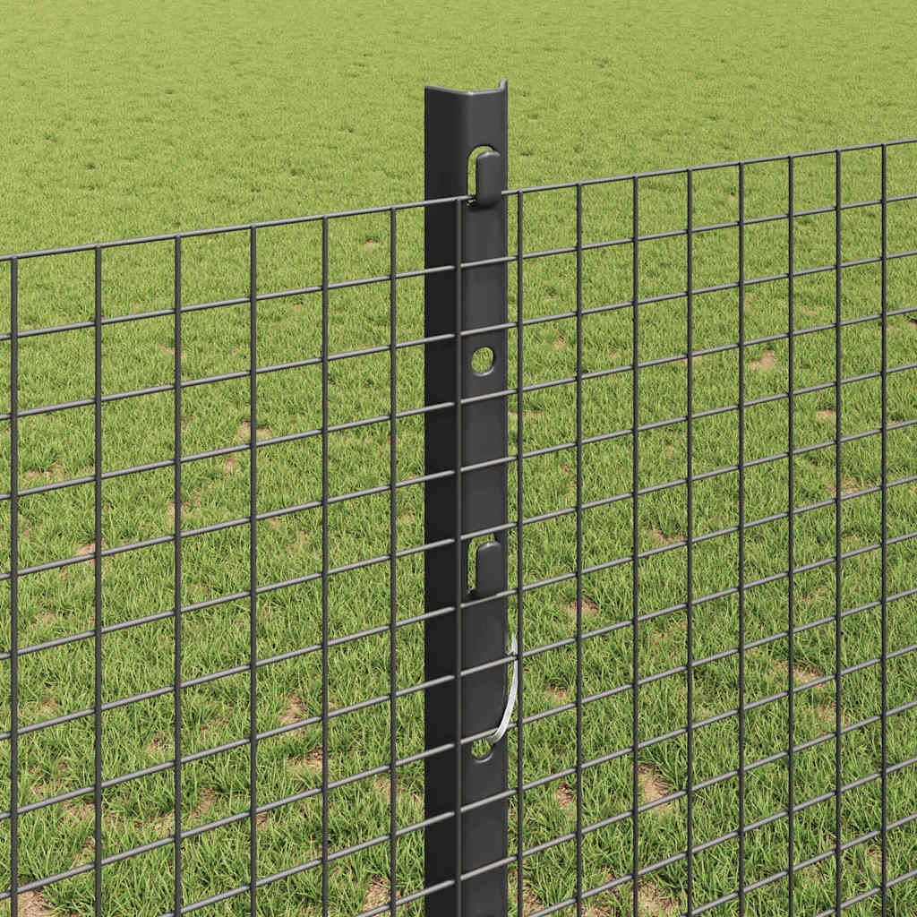 Fence with Post Grey