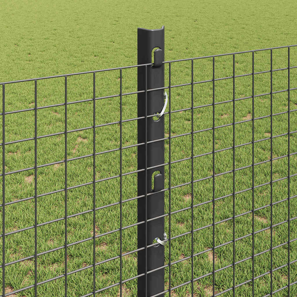 Fence with Post Grey