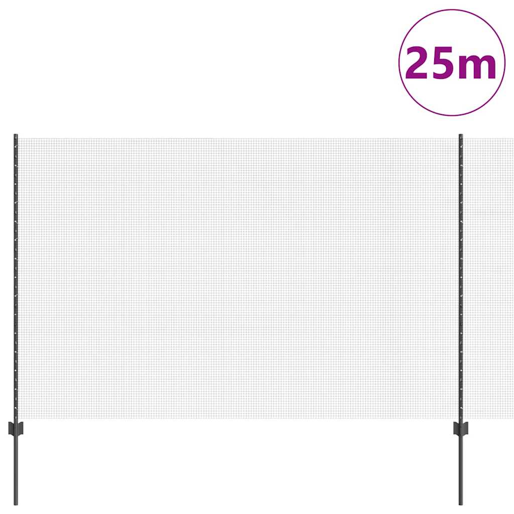 Welded Wire Fence with Post 25 x 1.5 m (W x H)