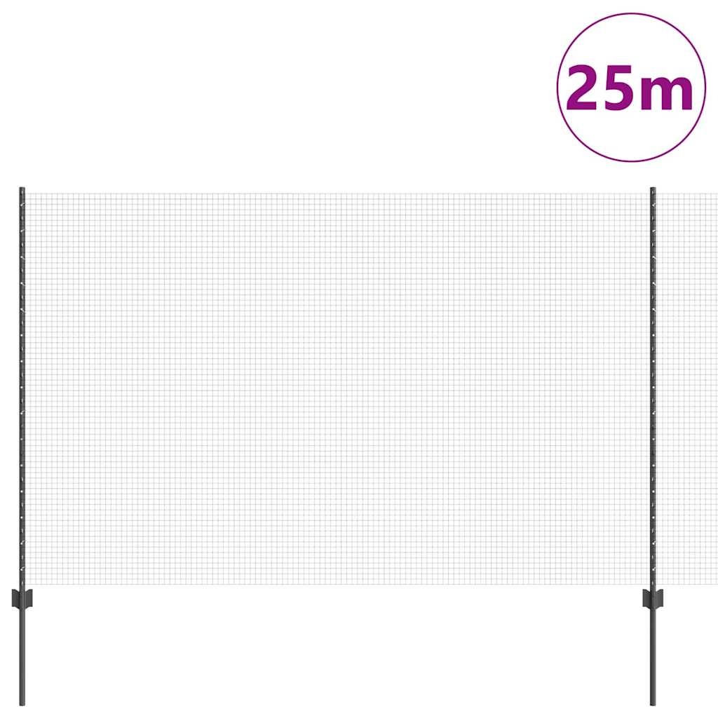Welded Wire Fence with Post 25 x 1.5 m (W x H)