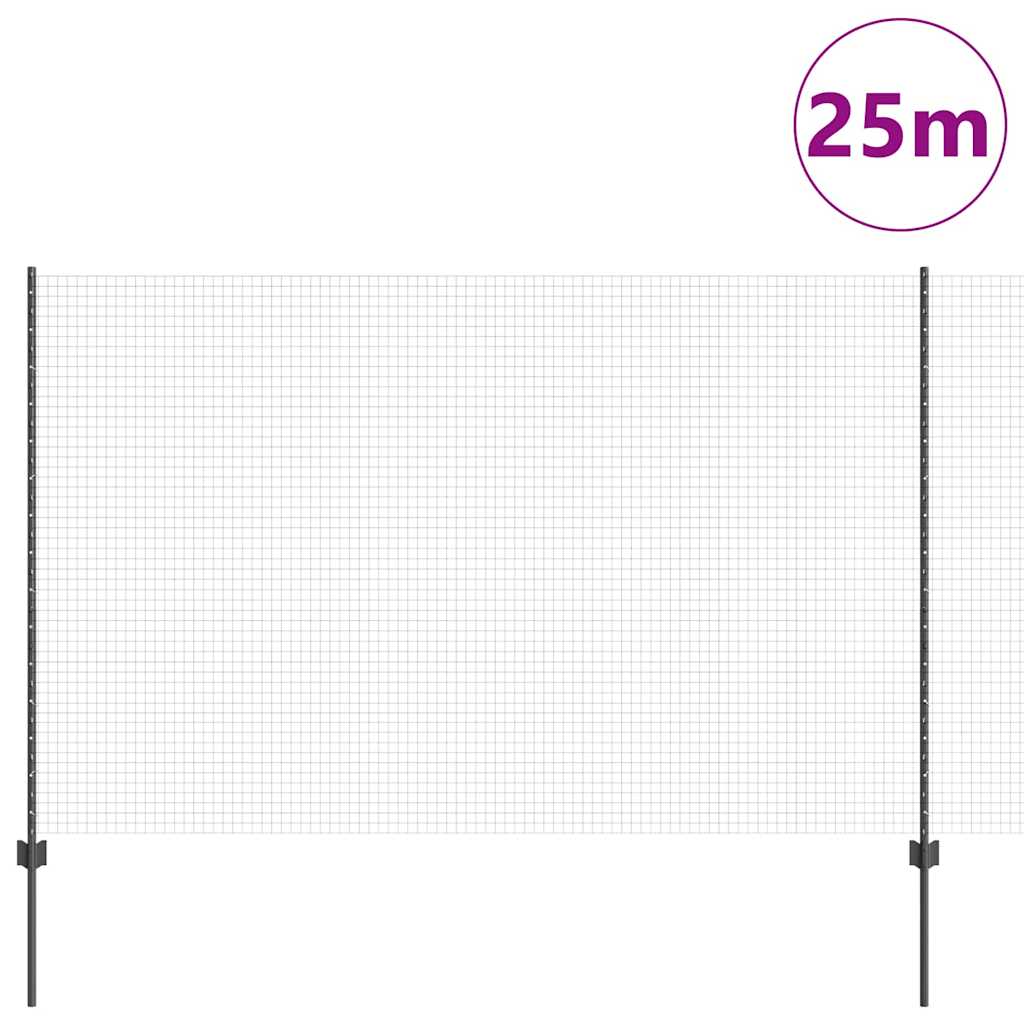 Welded Wire Fence with Post 25 x 1.5 m (W x H)