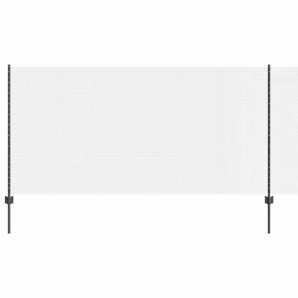 Welded Wire Fence with Post 50 x 1.2 m (W x H) PVC-Coated Steel