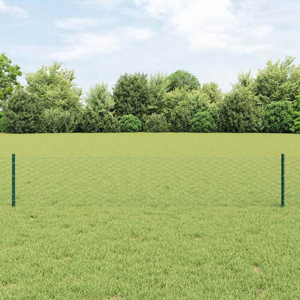 Fence with Post Green