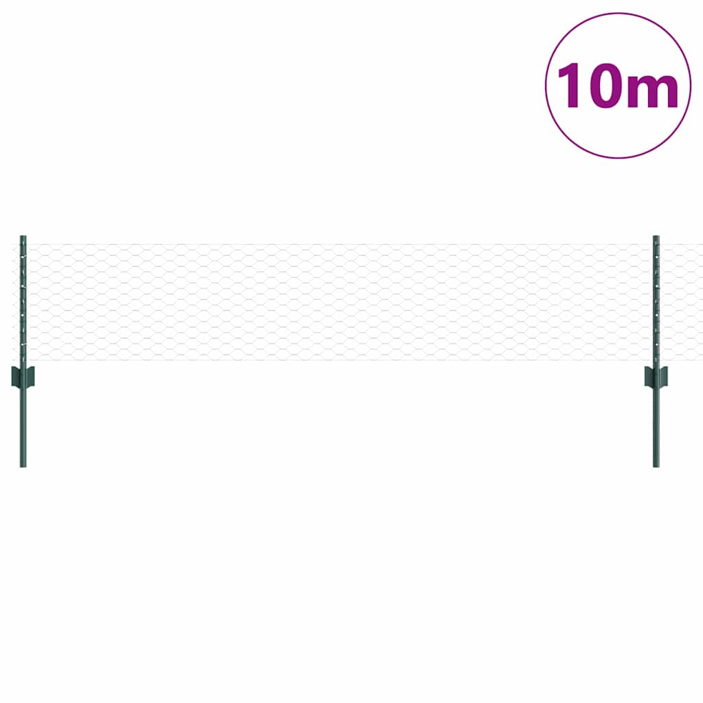 Fence with Post Green
