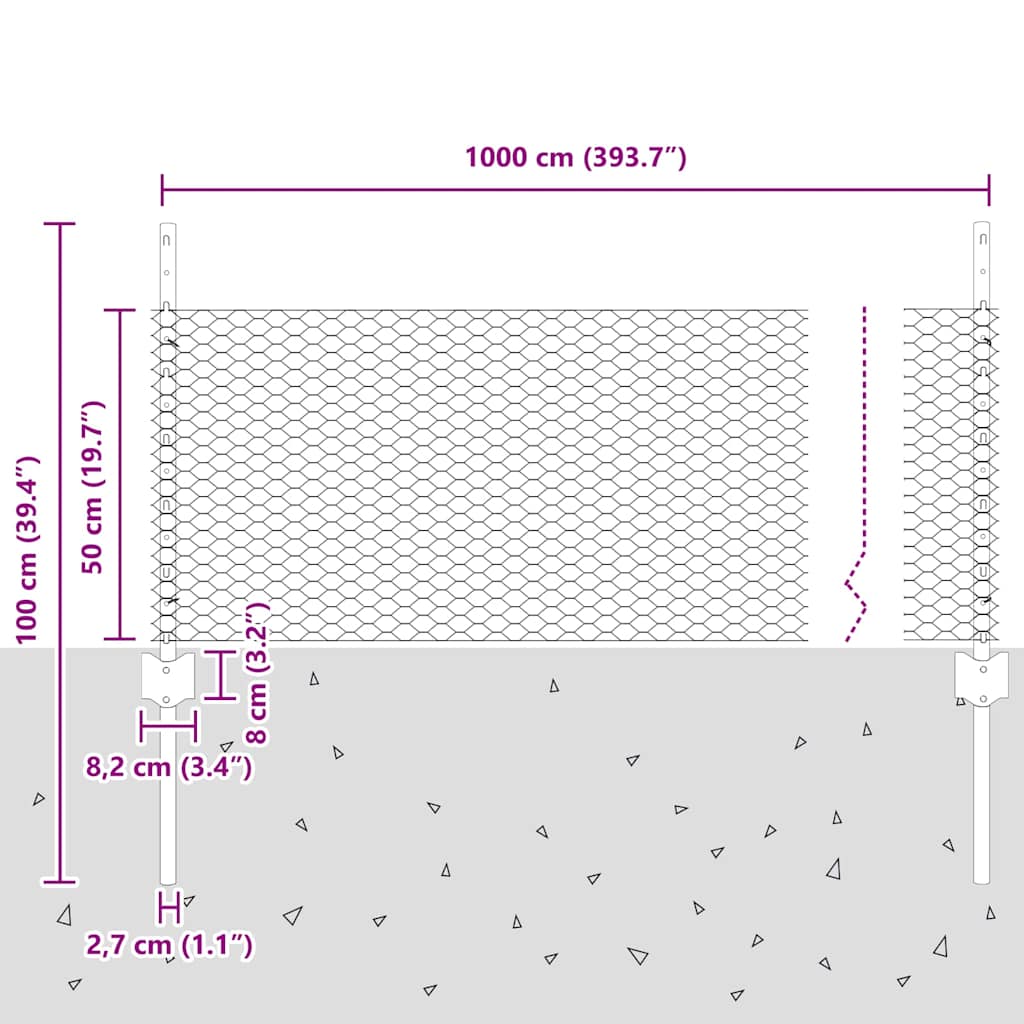 Fence with Post Green