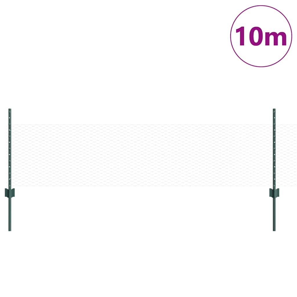 Fence with Post Green