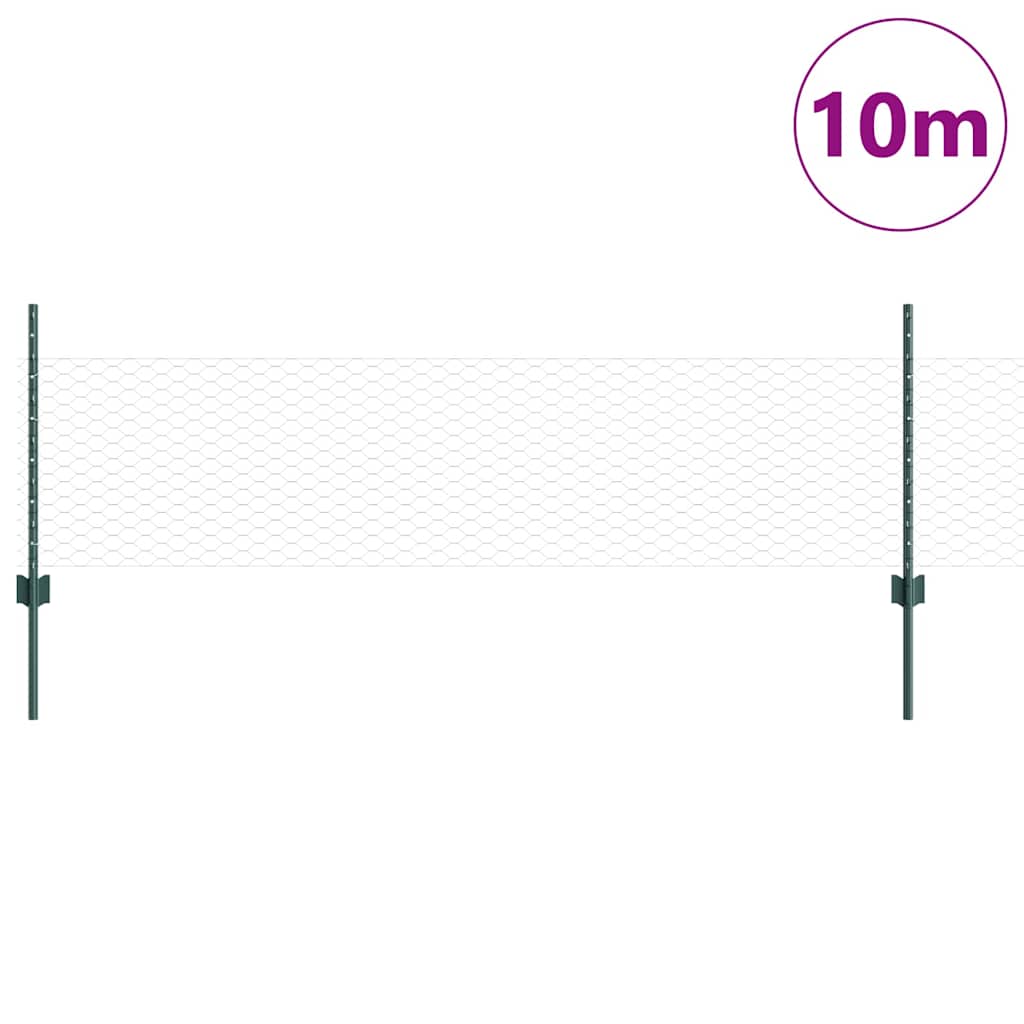 Fence with Post Green
