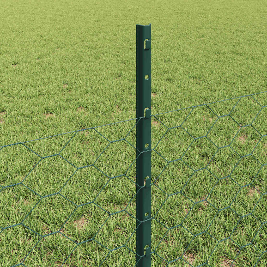 Fence with Post Green