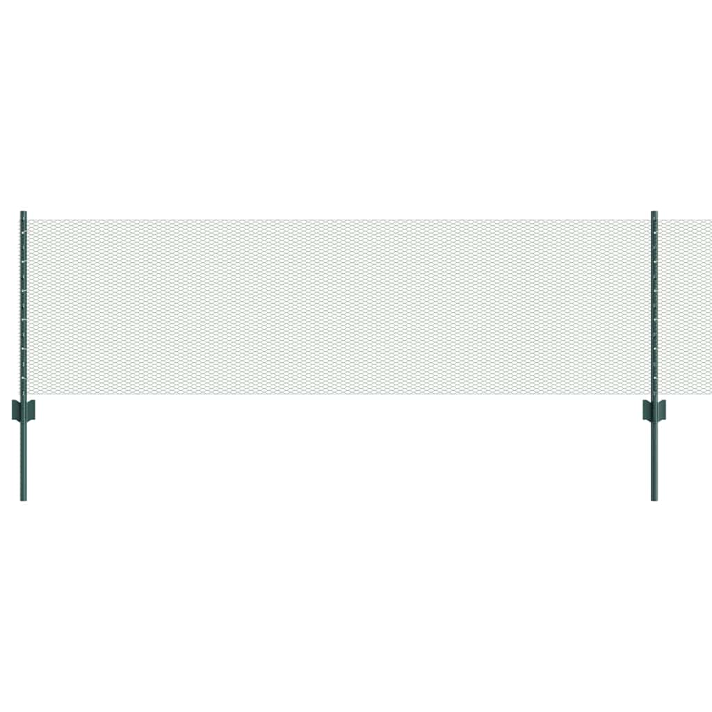 Fence with Post Green