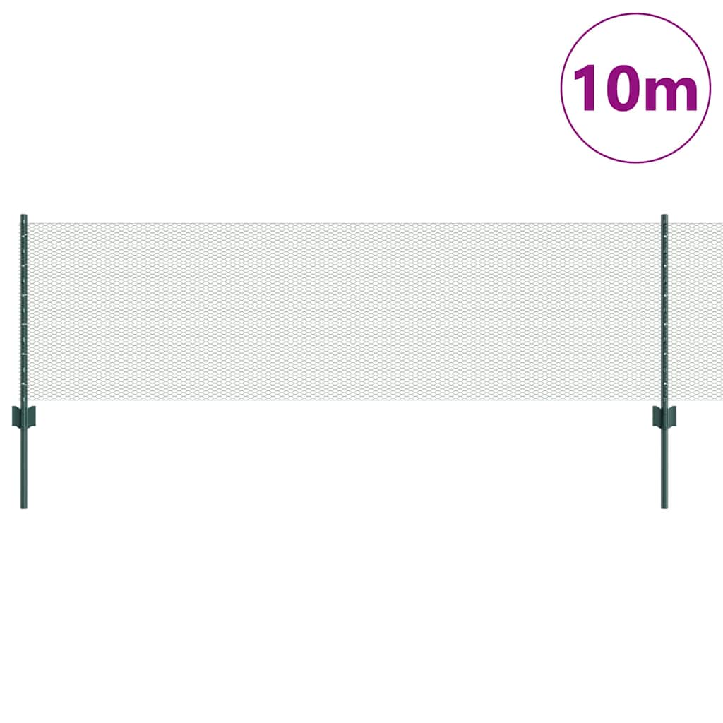 Fence with Post Green