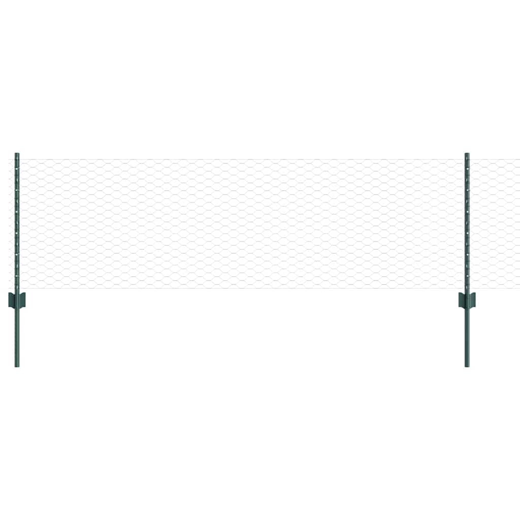 Fence with Post Green