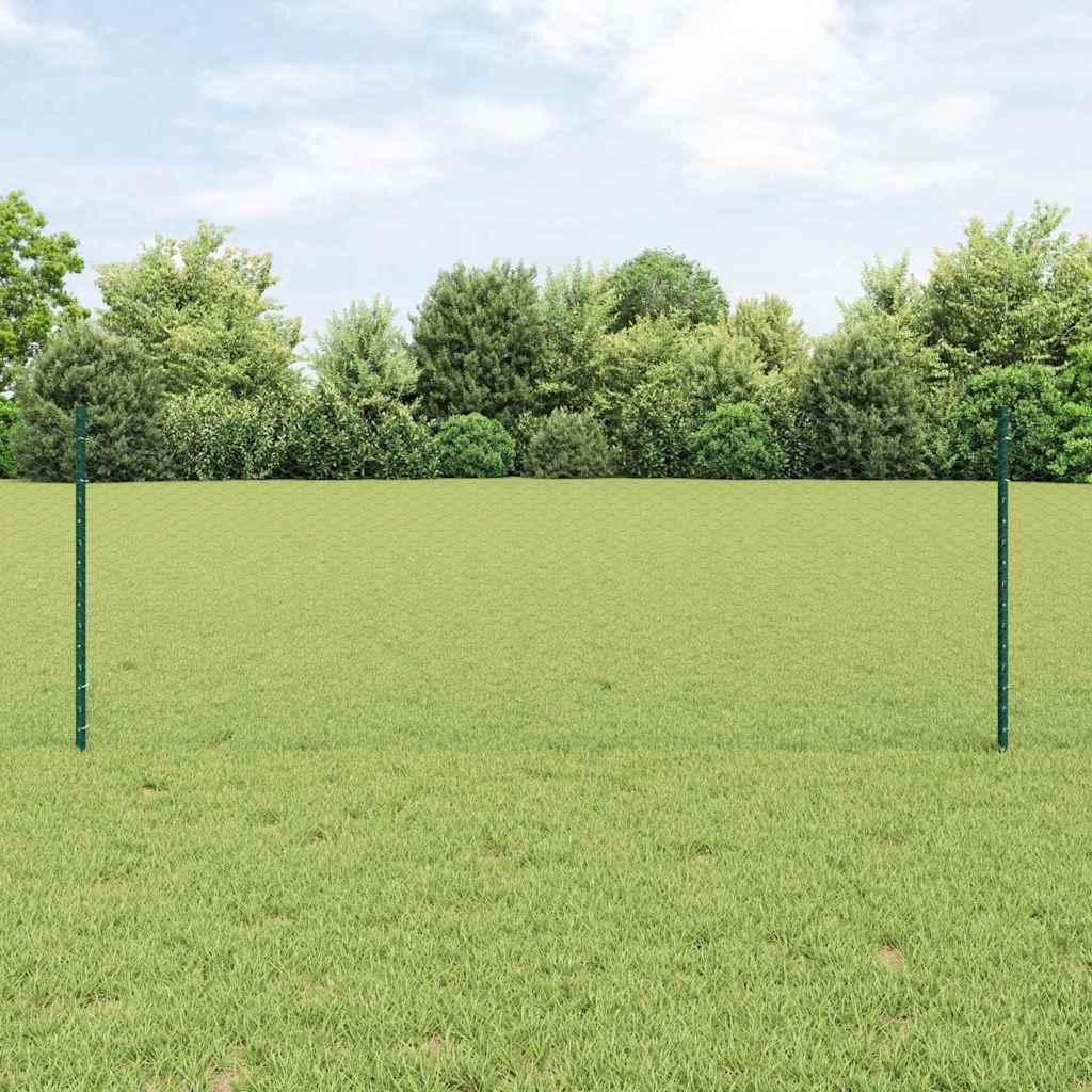 Fence with Post Green
