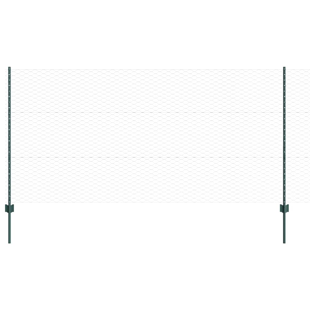 Fence with Post Green