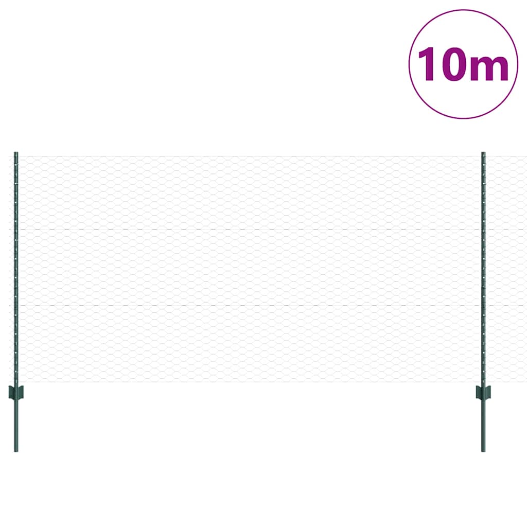 Fence with Post Green