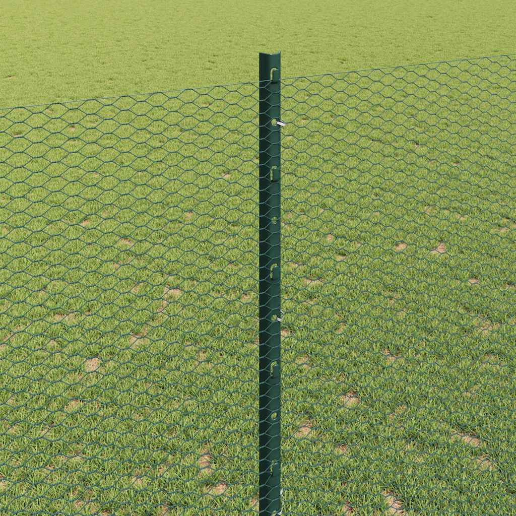 Fence with Post Green
