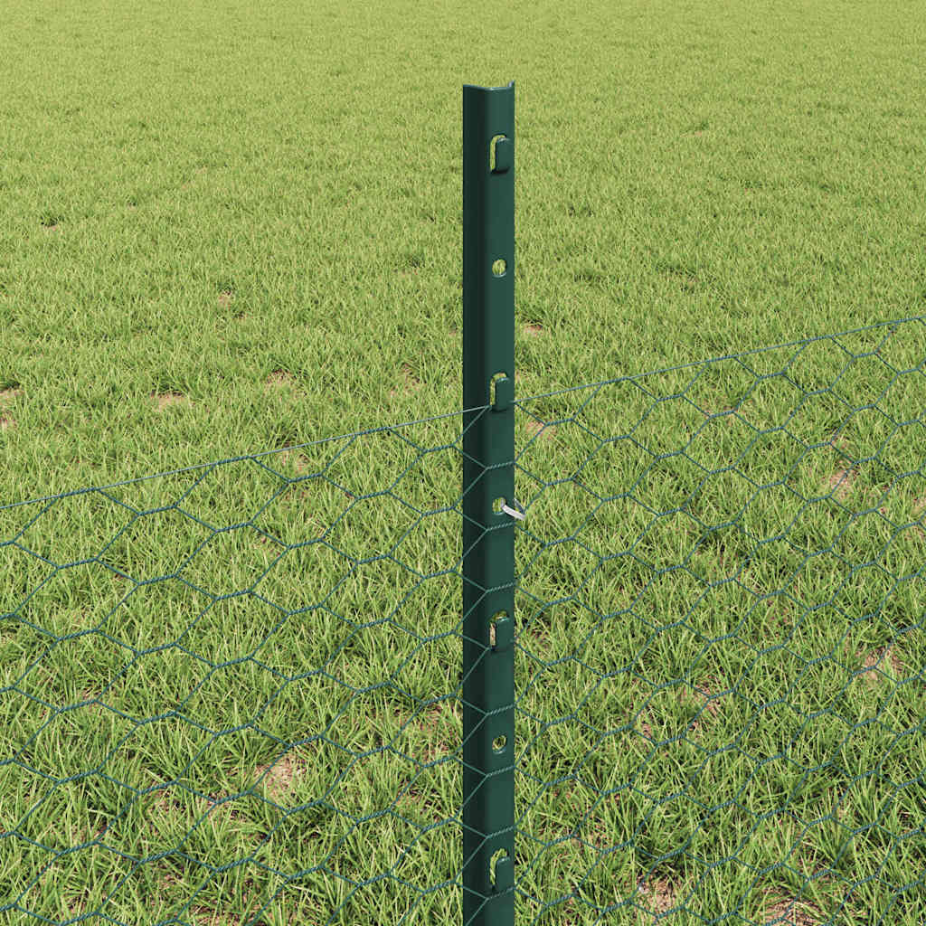 Fence with Post Green