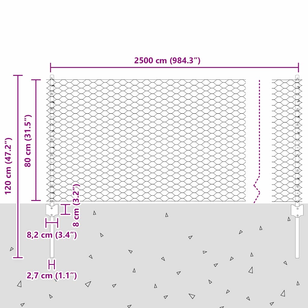 Fence with Post Green