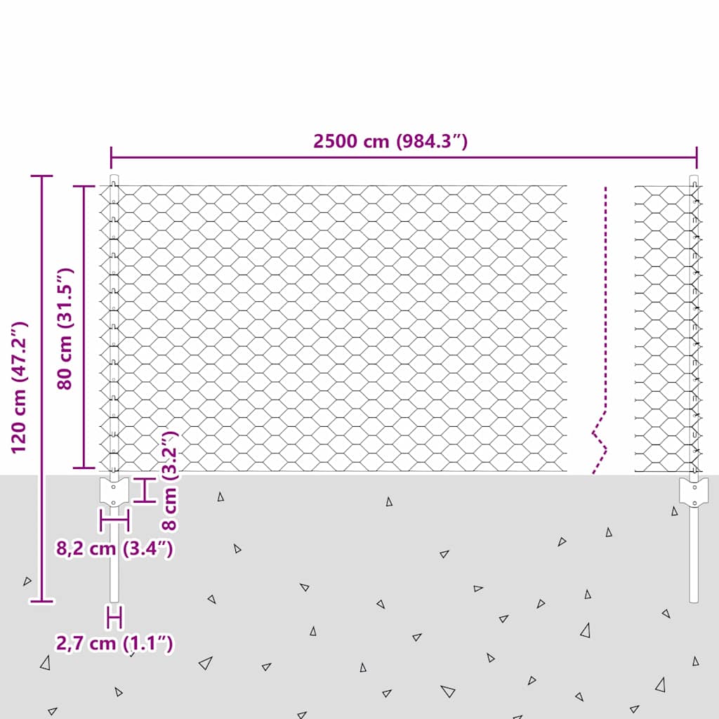 Fence with Post Green