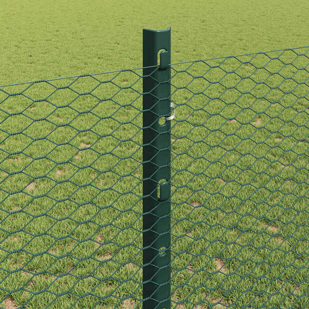 Fence with Post Green