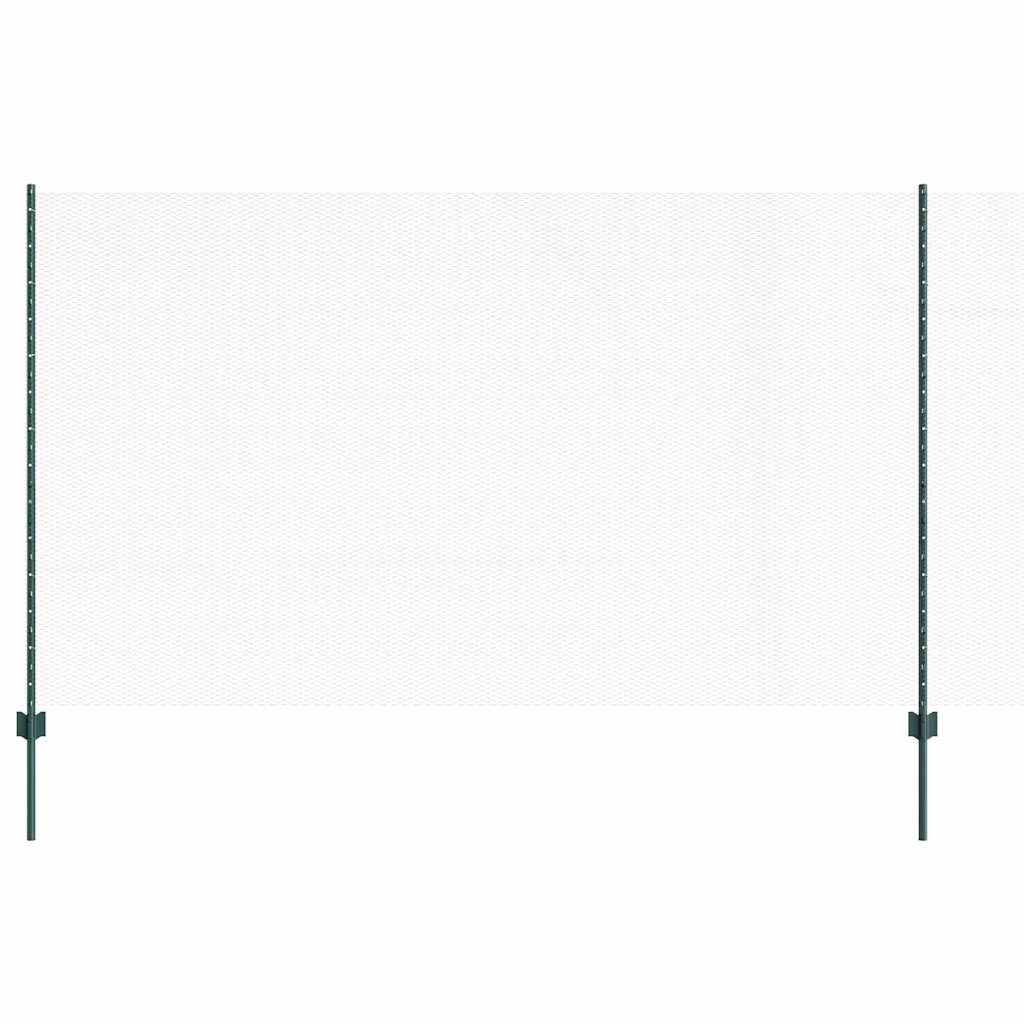 Welded Wire Fence 25 x 1.4 m (W x H) PVC-Coated Steel Green