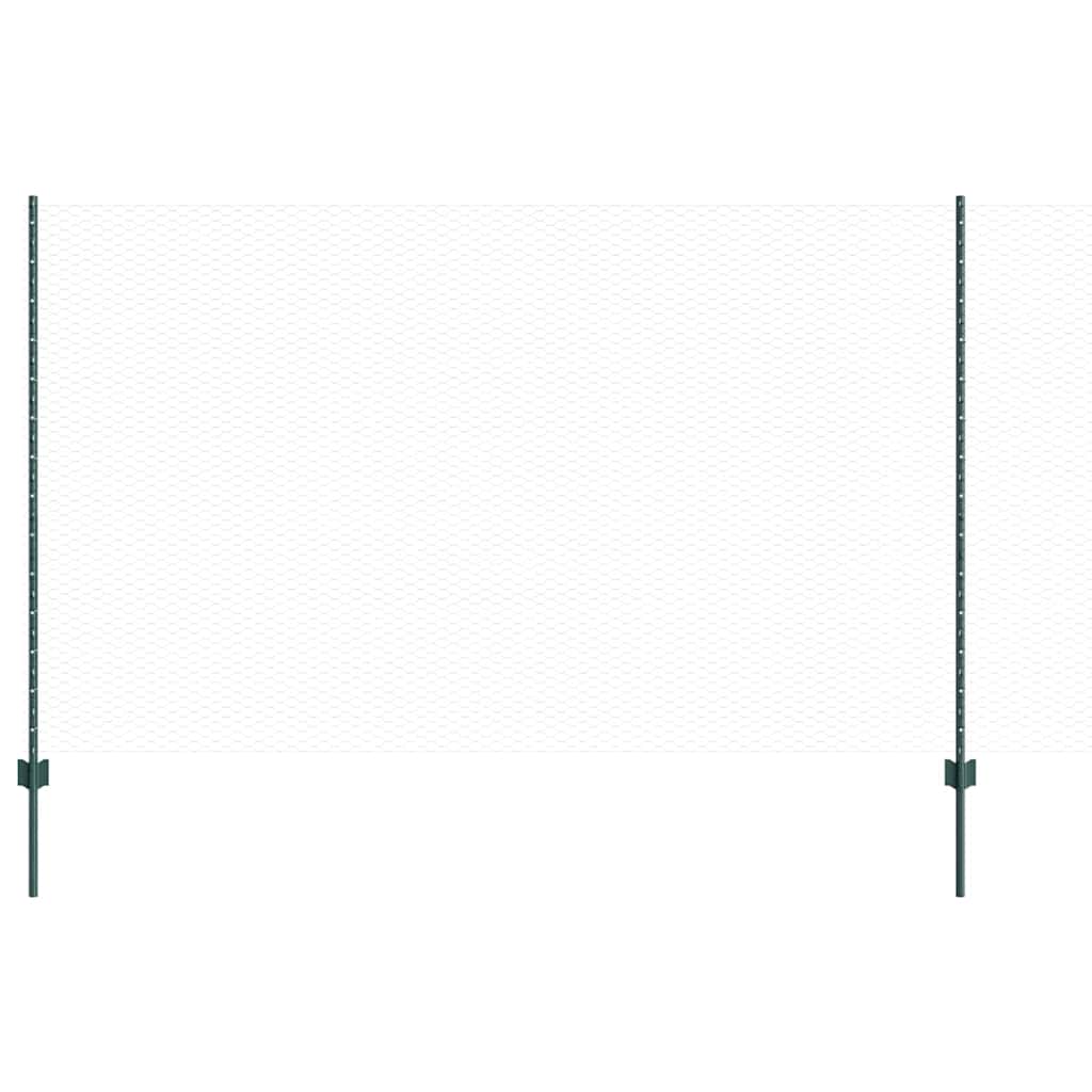 Fence with Post Green