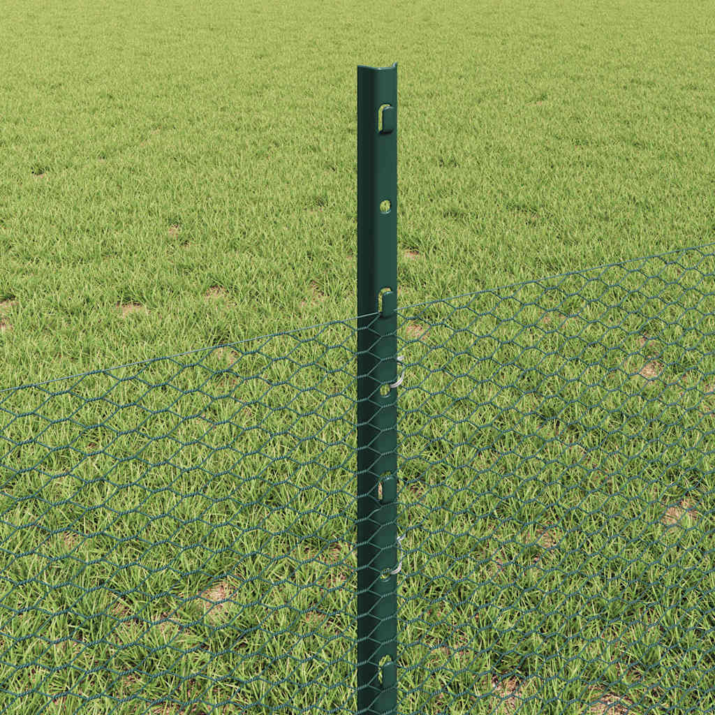 Fence with Post Green