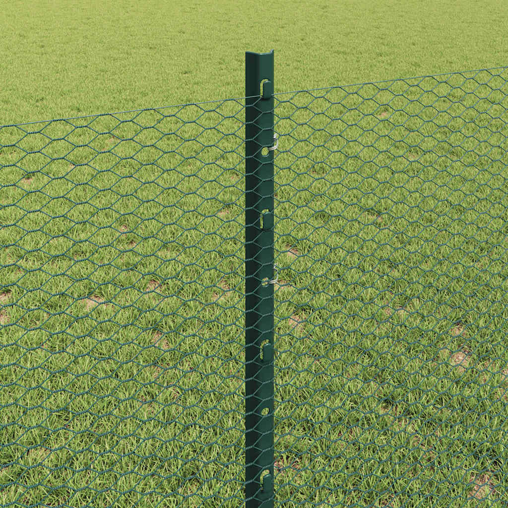 Fence with Post Green